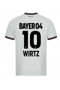 Bayer Leverkusen Florian Wirtz #10 Jalkapallovaatteet Vieraspaita 2023-24 Lyhythihainen